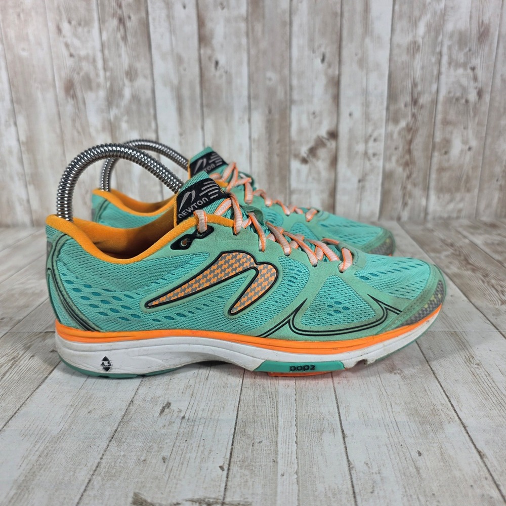 Newton Fate Women's Running Shoes Teal Orange Lace Up Athletic Sneakers Size 7